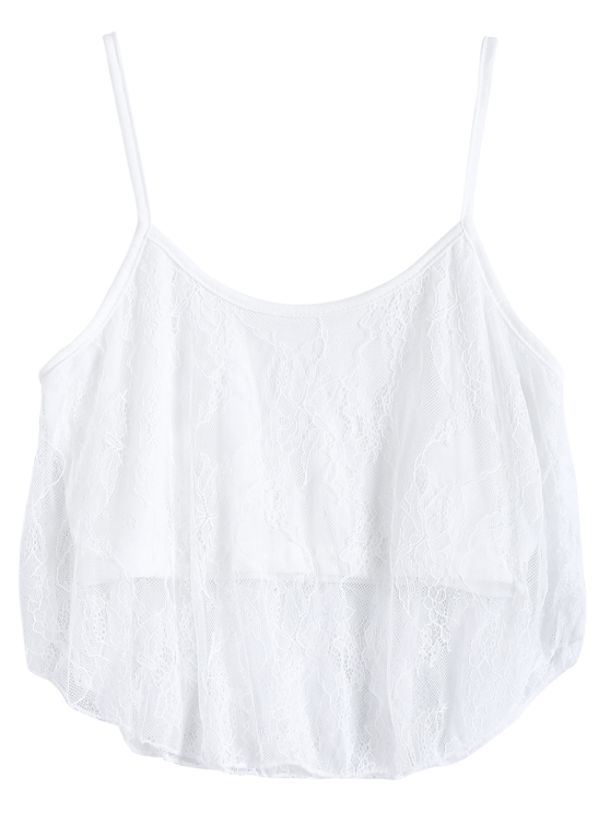 Lace Spaghetti Strap Crop Top | Crop tops, Spaghetti strap crop top, Spaghetti strap