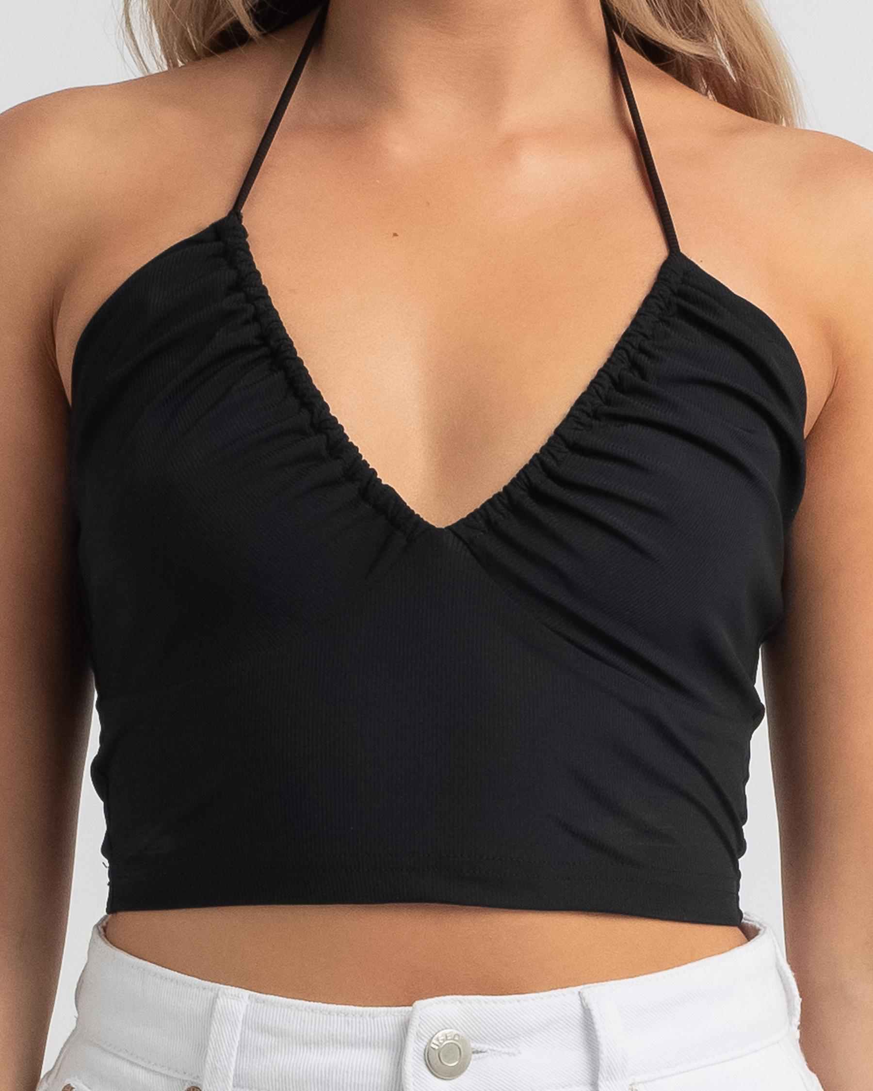 Shop Mooloola Aldo Halter Top In Black - Fast Shipping & Easy Returns - City Beach Australia